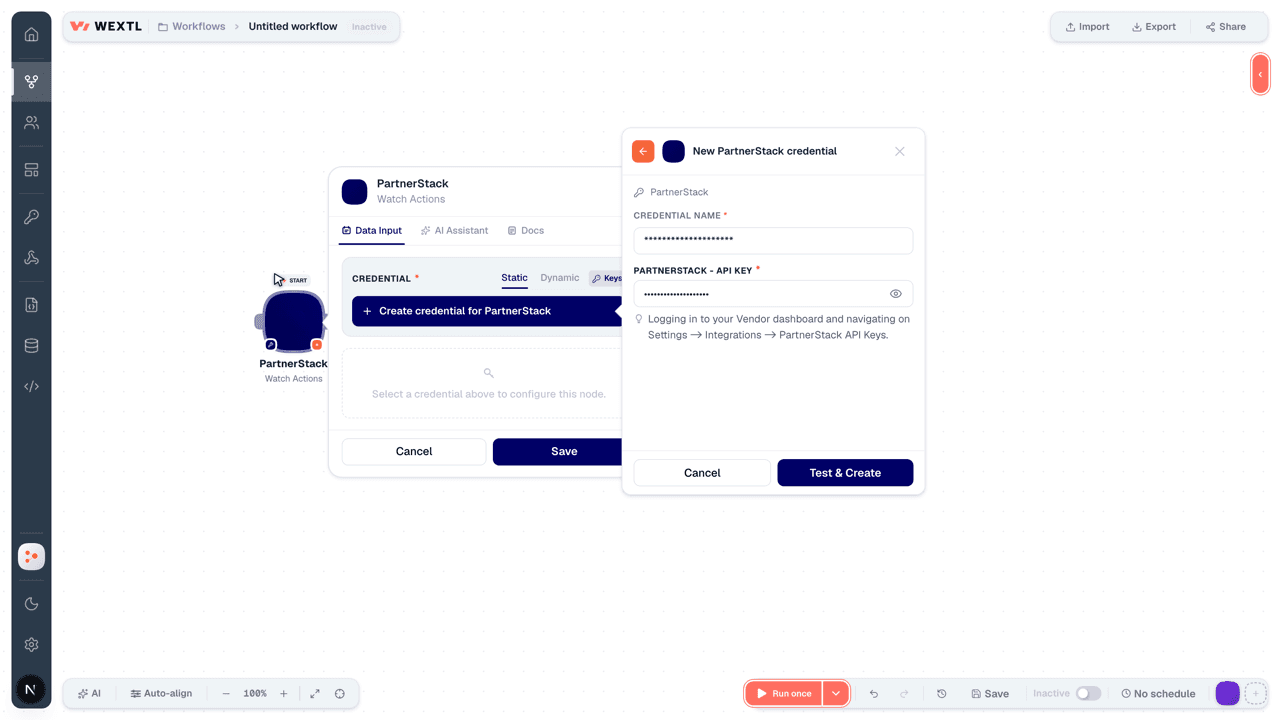 Connecting PartnerStack to WEXTL®
