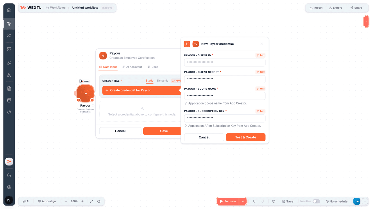 Connecting Paycor to WEXTL®