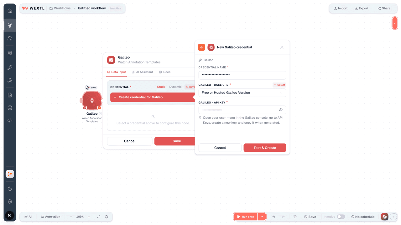 Connecting Galileo to WEXTL®